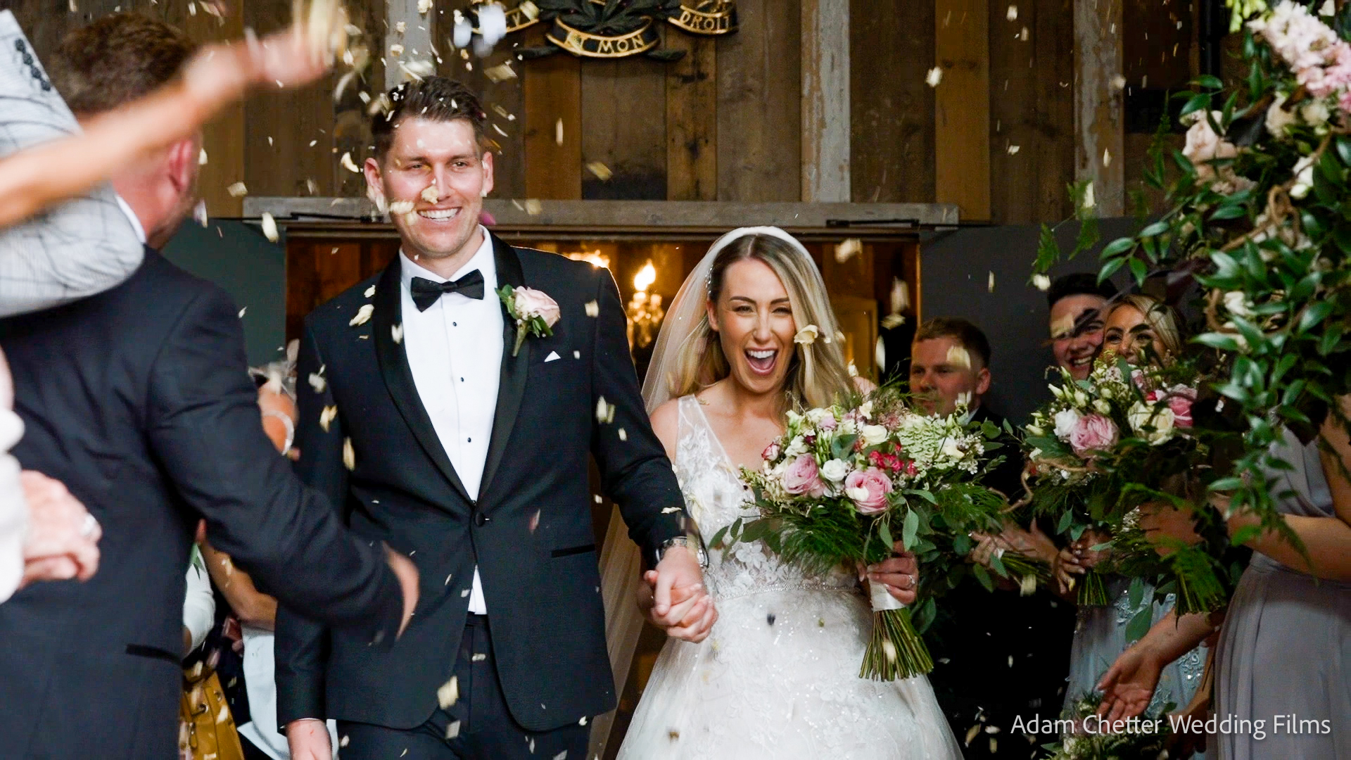 Confetti Walk Inside At Wharfedale Grange Confetti Walk Inside At Wharfedale Grange